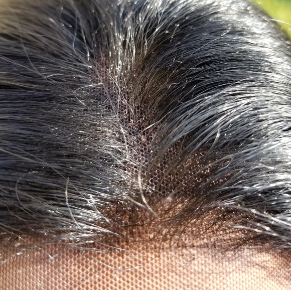 🌻Full Lace Wig 100% HUMAN HAIR BLEND - Picture 5 of 11